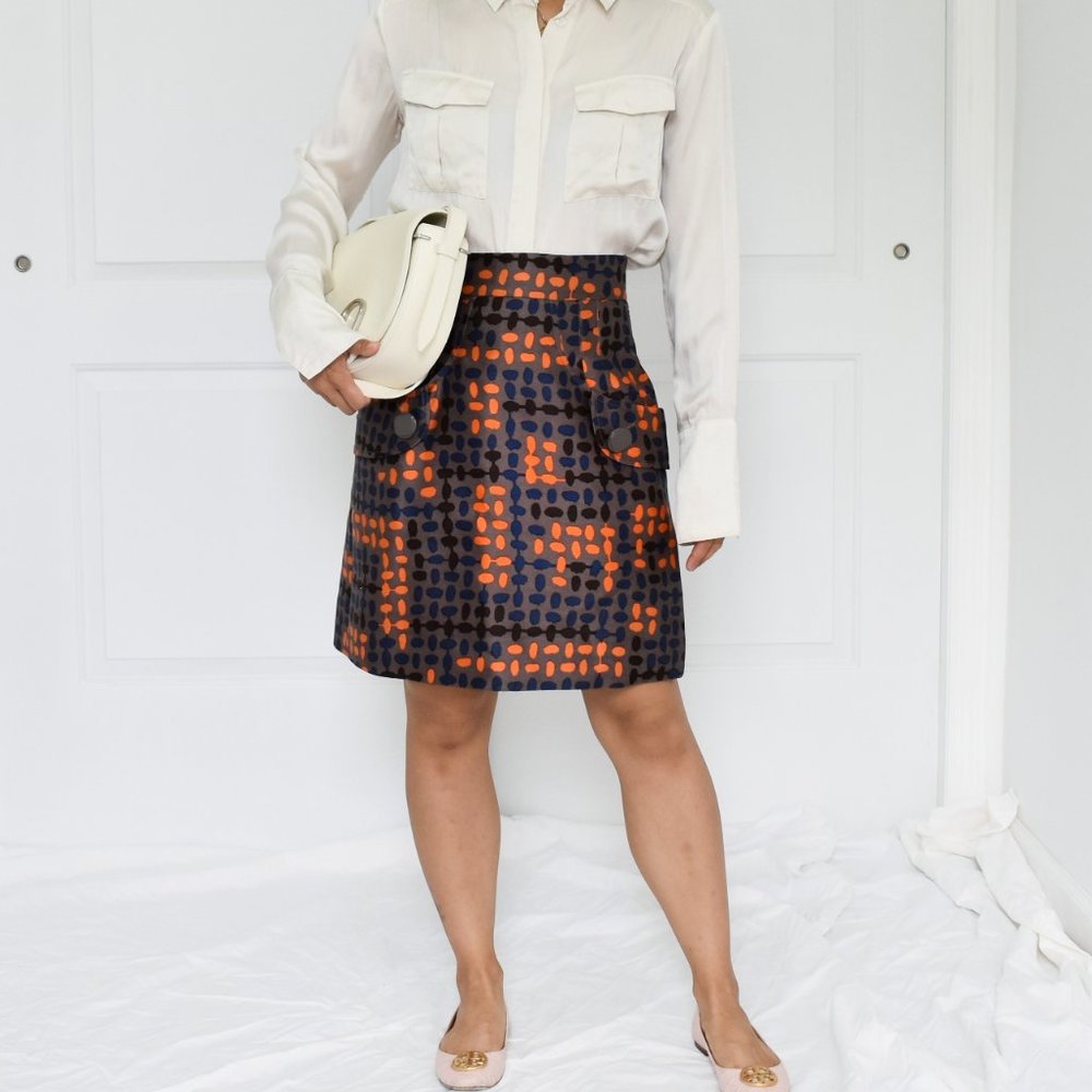 Tibi New York Wool and Silk Blend Skirt - Picture 1 of 3